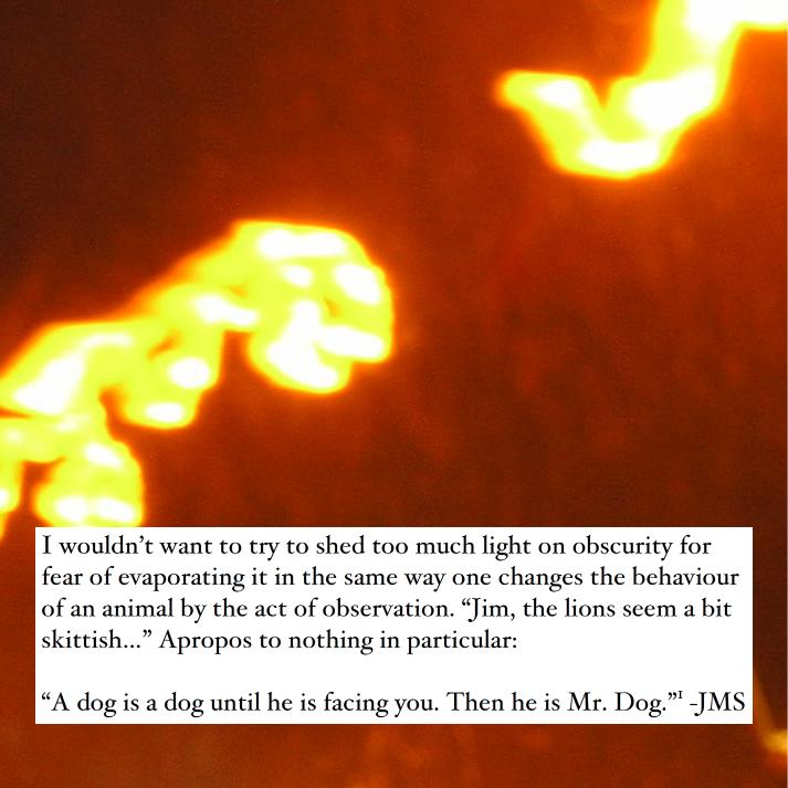 Light trail photo with quote